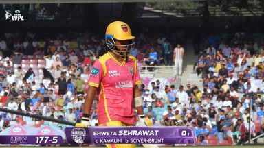 Wicket: Match 10, UP Warriorz vs Mumbai Indians, WPL 2026: Shweta Sehrawat Wicket