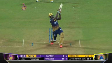 M15: KKR vs CSK – Andre Russell Six