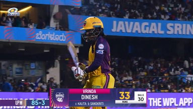 Wicket: Match 11, Mumbai Indians vs UP Warriorz, WPL 2025: Vrinda Dinesh Wicket