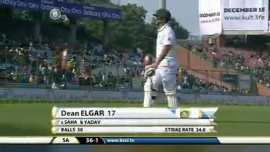 4th Test : IND vs SA  –  Dean Elgar Wicket