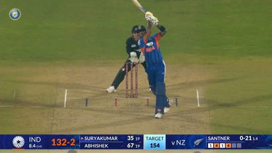 IND vs NZ 2026, 3rd T20I: Suryakumar Yadav Six