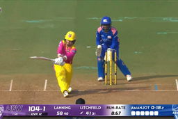 Six: Match 10, UP Warriorz vs Mumbai Indians, WPL 2026: Phoebe Litchfield Six