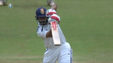 DULEEP TROPHY  FINAL 2023-24: SUBLIME: Priyank Panchal crunches some lovely drives