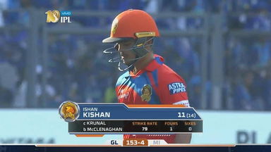 M16: MI vs GL – Ishan Kishan Wicket