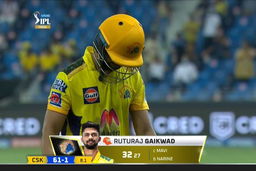 Final: CSK vs KKR – Ruturaj Gaikwad Wicket