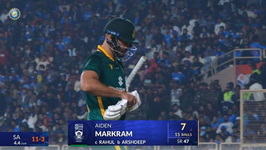 IND vs SA 2025, 1st ODI: Aiden Markram Wicket