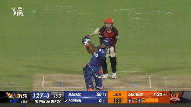M58: SRH vs LSG –  Nicholas Pooran  Six