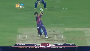 Final: RPS vs MI – Steve Smith Six