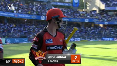 M69: MI vs SRH –  Harry Brook  Wicket