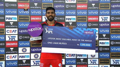 M56: RCB vs DC  – Upstox most valuable Asset of the match –  K.S Bharat