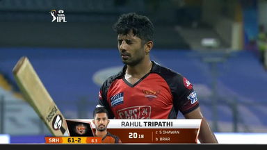 M70: SRH vs PBKS – Rahul Tripathi Wicket