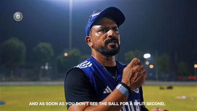 The art of high catching with Fielding Coach T Dilip
