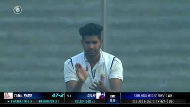 Ranji Trophy  2022/23: W,W,6 - Kuldip Yadav's action-packed over