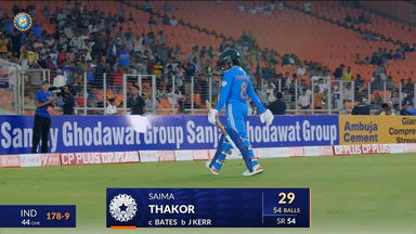 IND-W vs NZ-W 2024, 2nd ODI: Saima Thakor Wicket