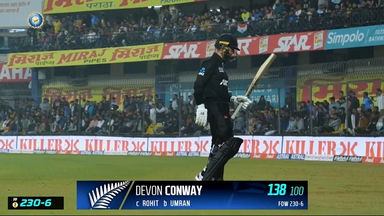 IND vs  NZ 2023, 3RD ODI: Devon Conway  Wicket