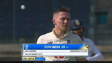 IND vs ENG 2021, 1st Test, Day 4: Dom Bess Wicket