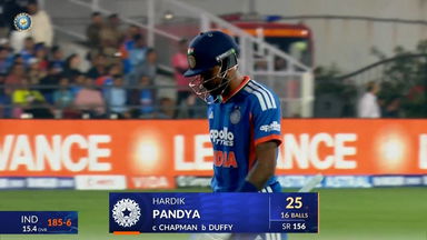 IND vs NZ 2026, 1st T20I: Hardik Pandya Wicket