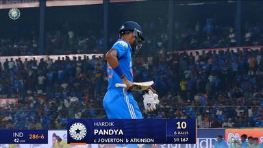 IND vs ENG 2025, 2nd ODI: Hardik Pandya Wicket