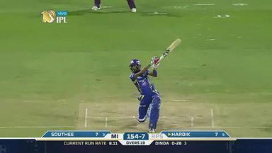 M2: RPS vs MI – Hardik Pandya Six