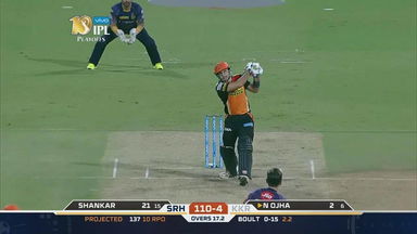 Eliminator: SRH vs KKR – Naman Ojha Six