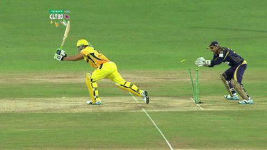M1: KKR vs CSK –  Francois du Plessis Wicket