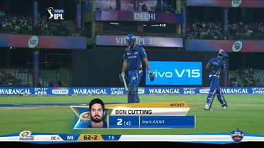 M34: DC vs MI – Ben Cutting Wicket