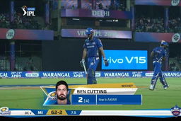M34: DC vs MI – Ben Cutting Wicket