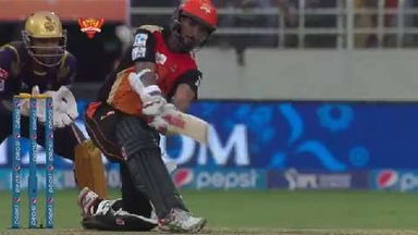 M19: SRH vs KKR – Shikhar Dhawan Six