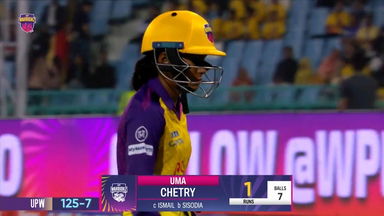 Wicket: Match 16, UP Warriorz vs Mumbai Indians, WPL 2025: Uma Chetry Wicket