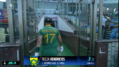 IND vs SA 2022, 3RD ODI: Reeza Hendricks  Wicket
