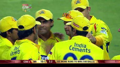 M14: CSK vs MI – Tendulkar c Raina b Hilfenhaus