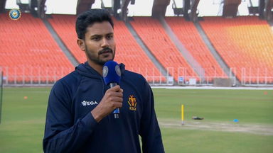 Ranji Trophy  2023/24, Gujarat vs Karnataka Day 4: Koushik V Interview