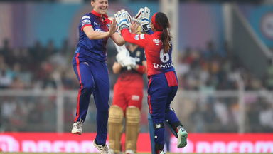 USA's Tara Norris takes the flight with WPL's first ever five-wicket haul
