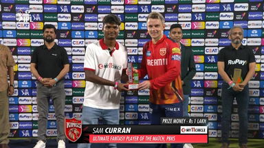 M65: RR vs PBKS – My11Circle Ultimate Fantasy Player of the Match – Sam Curran