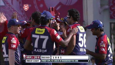 Match 69 KXIP vs DD – Hussey's Wicket