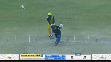 Rishi Dhawan's stroke-filled 42* (23) against Tamil Nadu