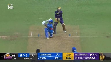 6 & OUT: Varun Chakravarthy's perfect reply to Ishan Kishan