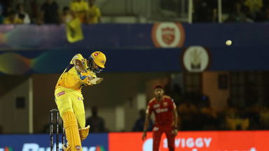 Shivam Dube's clean double maximums against Rabada