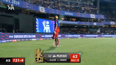 M30: RCB vs SRH – Faf Du Plessis Wicket