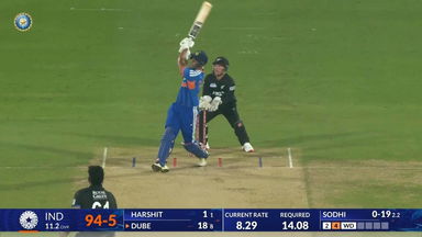 IND vs NZ 2026, 4th T20I: Shivam Dube Six