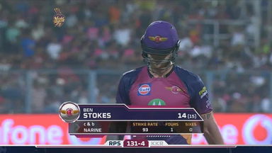 M41: KKR vs RPS  –  Ben Stokes Wicket