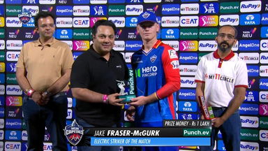 M43: DC vs MI – Punch.ev Electric Striker of the Match – Jake Fraser-McGurk