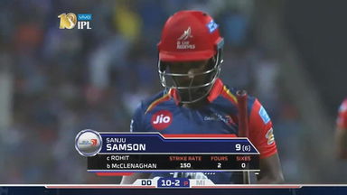 M25: MI vs DD – Sanju Samson Wicket