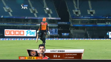 M09: MI vs SRH  – Virat Singh Wicket