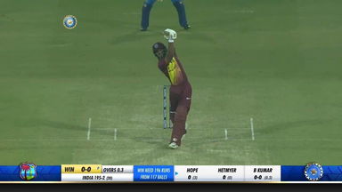 IND vs WI 2018, 2nd T20I: Shai Hope Six