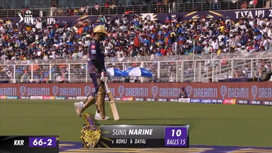 M36: KKR vs RCB – Sunil Narine Wicket