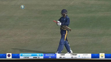 Ishank Jaggi's solid opening act of 51 (42) against Haryana