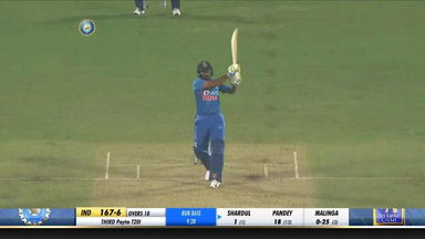 IND vs SL 2020, 3rd T20I: Shardul Thakur Six
