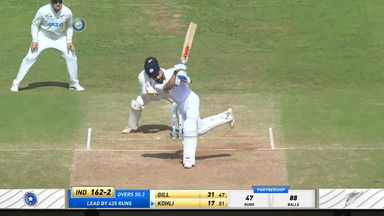 IND vs NZ 2021, 2nd Test, Day 3: Virat Kohli Six