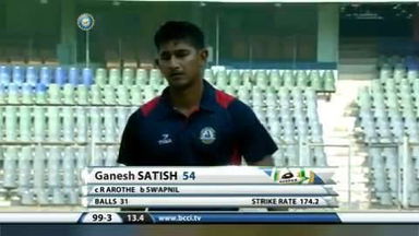Syed Mushtaq Ali Trophy:  Vidarbha vs Baroda, Ganesh Satish’s fifty